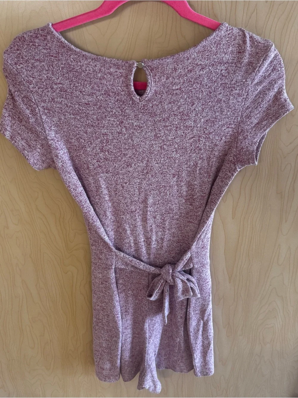 Girls' Purple Heather Romper - Casual Playsuit